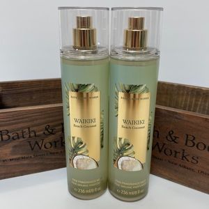 Bath & Body Works Waikiki Beach Coconut Mist X 2 NEW
